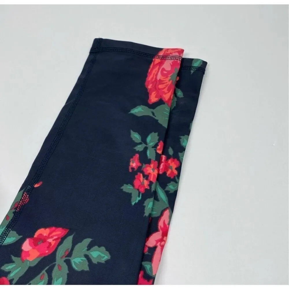 Albion Fit Antigua Pink Floral Cropped Leggings Small Compression Athletic - Image 4