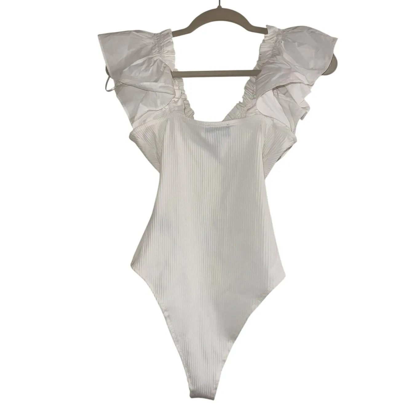 ✨VICI Clean Sweep Cotton Ribbed Sz Medium Bodysuit✨ - Image 4