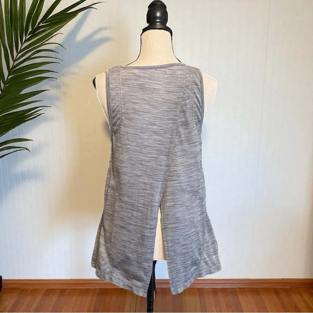 Athleta Grey Open Back Sleeveless Active Tank Top - Medium - Image 5