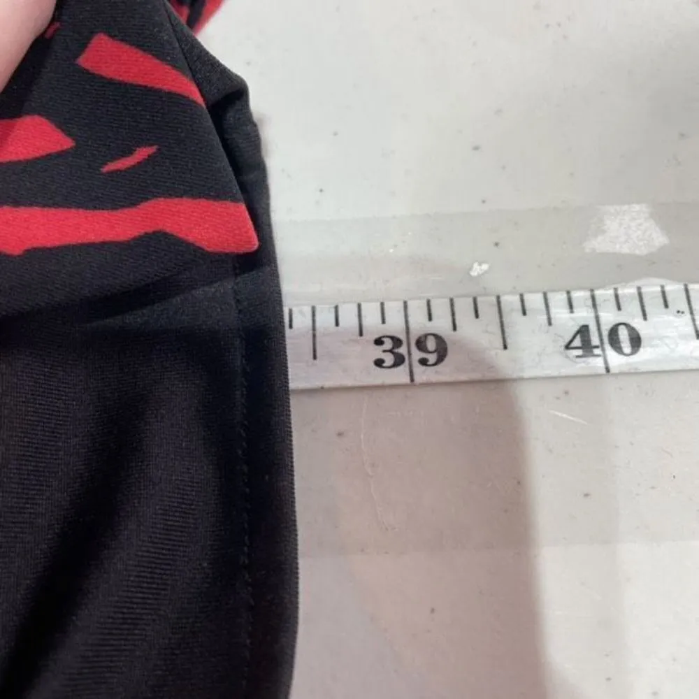 CALVIN KLEIN Red Printed Sleeveless Short Sheath Cocktail‎ Dress Size Small - Image 14