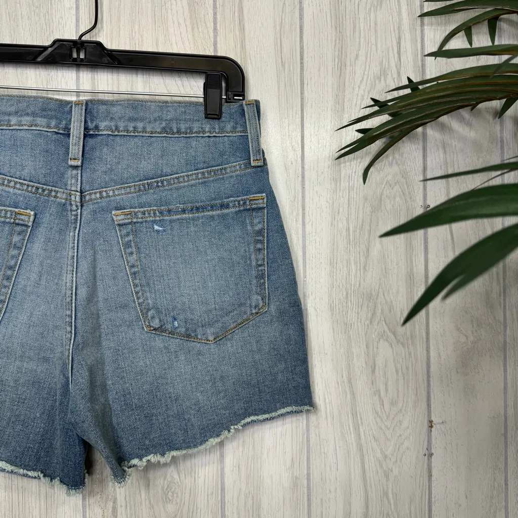 NWT J. Crew Slouchy Boyfriend Short in Cruise Wash Distressed Raw Hem 28 AY535 - Image 7