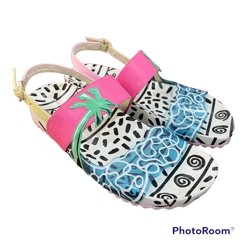 SOPHIA WEBSTER Malibu Tropical Island Beach Theme Sandals size 37 - Image 4