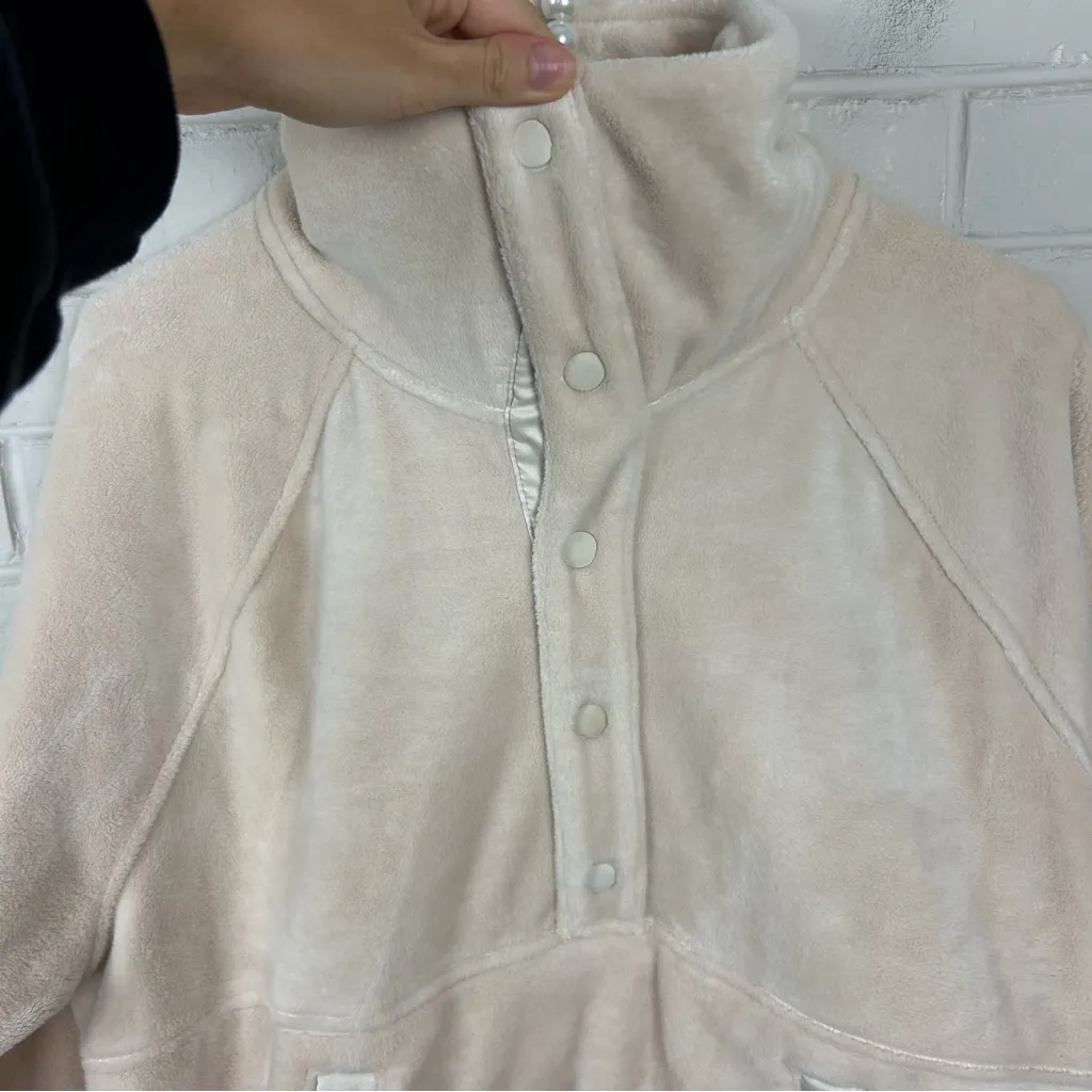 Athleta Recover Cozy Snap Front Sweatshirt Size M - Image 7