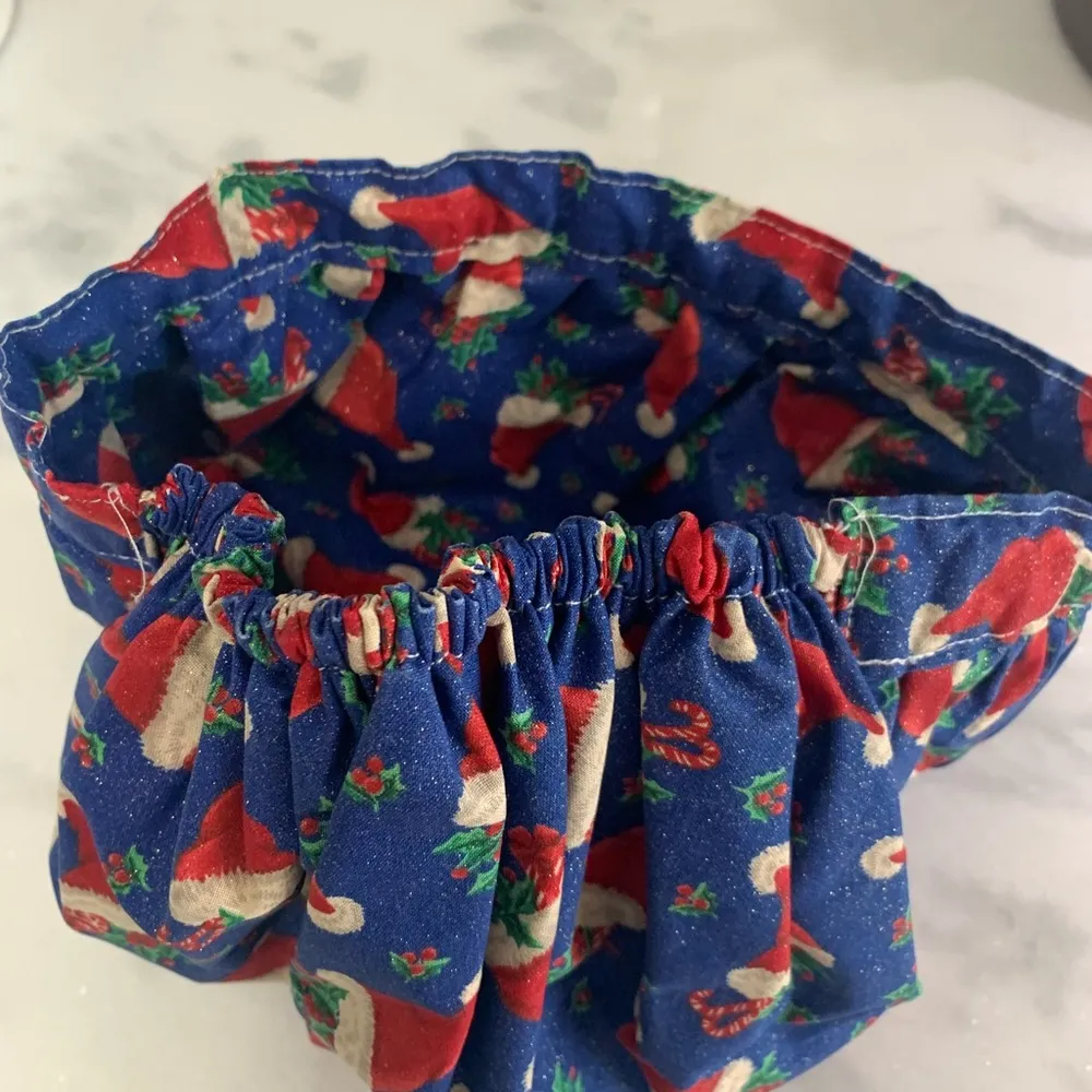 Christmas scrub hat Blue - Image 3