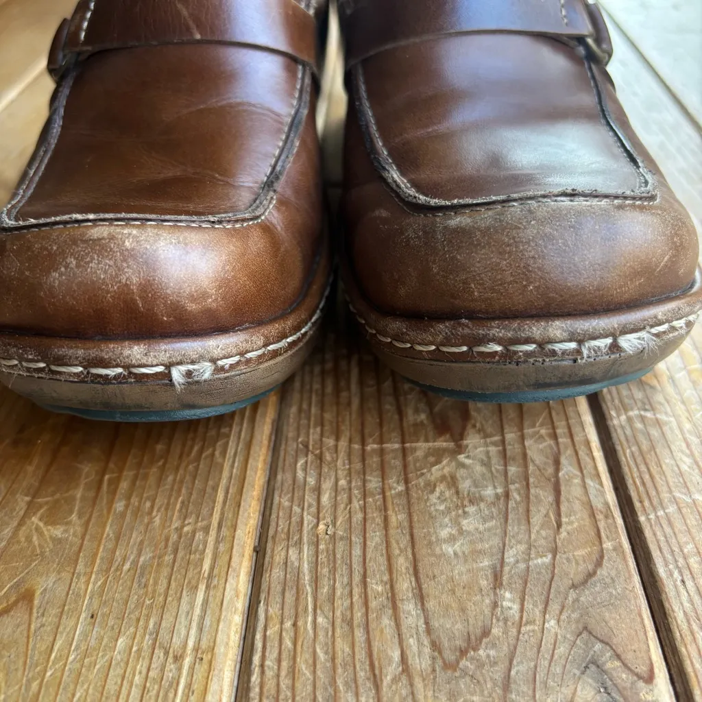 Indigo Leather Clog/Muels Brown Size 6 - Image 6