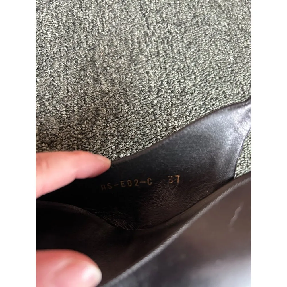 Aiyah Saihati Black and Orange Flame Heels Size 6.5 - Image 8