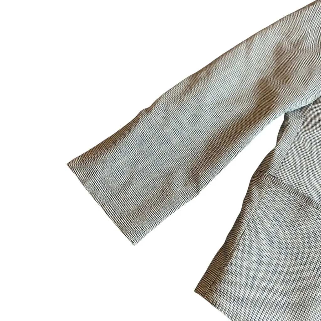 Remain Grey Plaid Check Button - Image 4