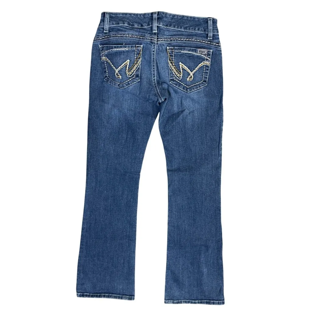 Cruel Women JR's Jeans White Stitch Pocket 7L Mackenna Low Rise Blue Size undefined - Image 2