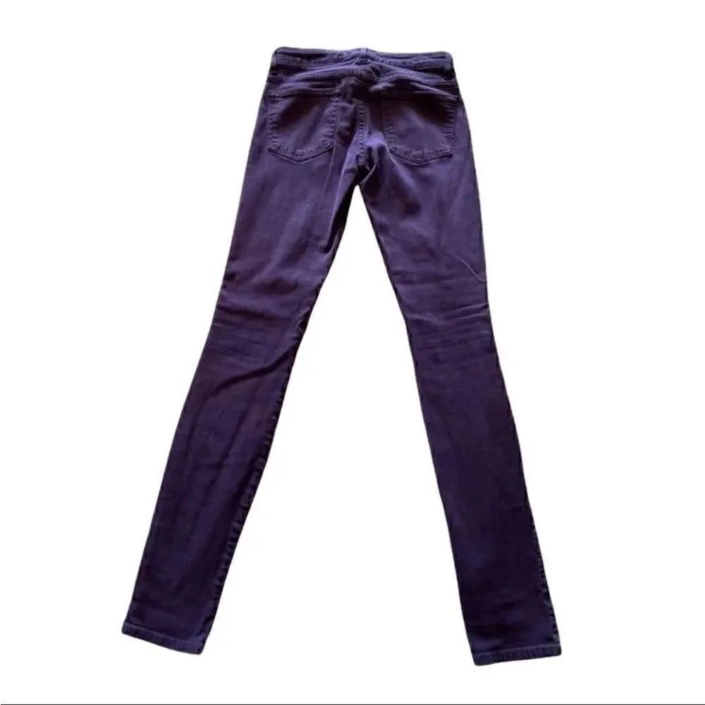Rich & Skinny Purple  Skinny Soft Denim Womens Jeans SZ 25 - Image 2