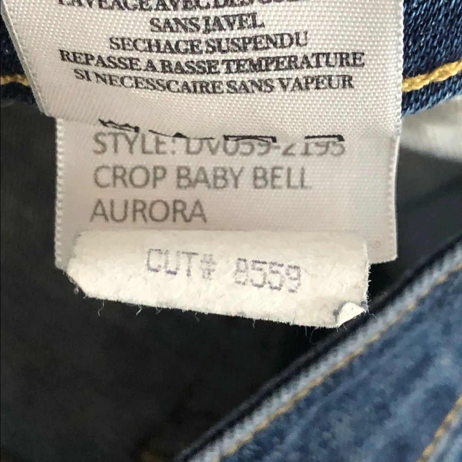 Vince Aurora Baby Bell Crop Jeans Size 28 Flare Cropped Denim Made in USA - Image 14