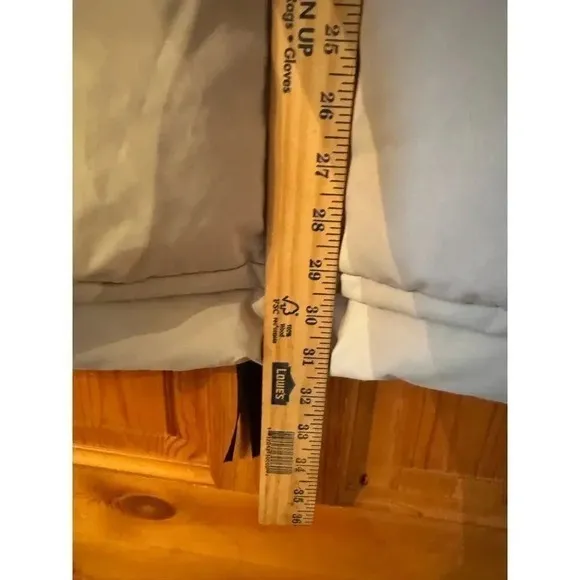 OroLay Puffer Coat Jacket with Hood Knee Length Green Quilted Padded Winter Warm Orange Size M - Image 6