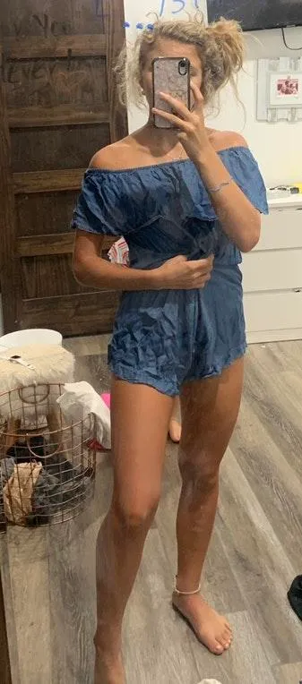 Ci Sono Denim Look Romper - Image 2