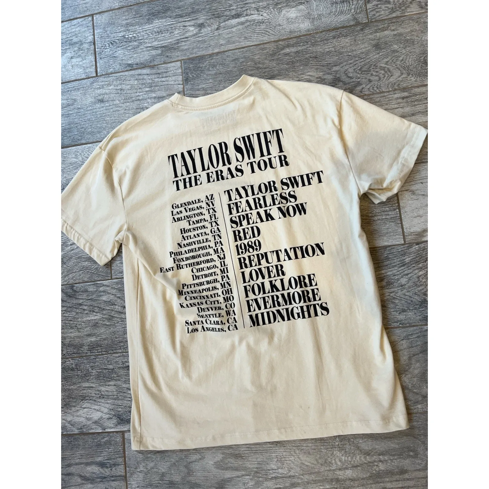 Taylor Swift The‎ Eras Tour Tee Shirt Concert Small Graphic T-Shirt unisex Face - Image 7