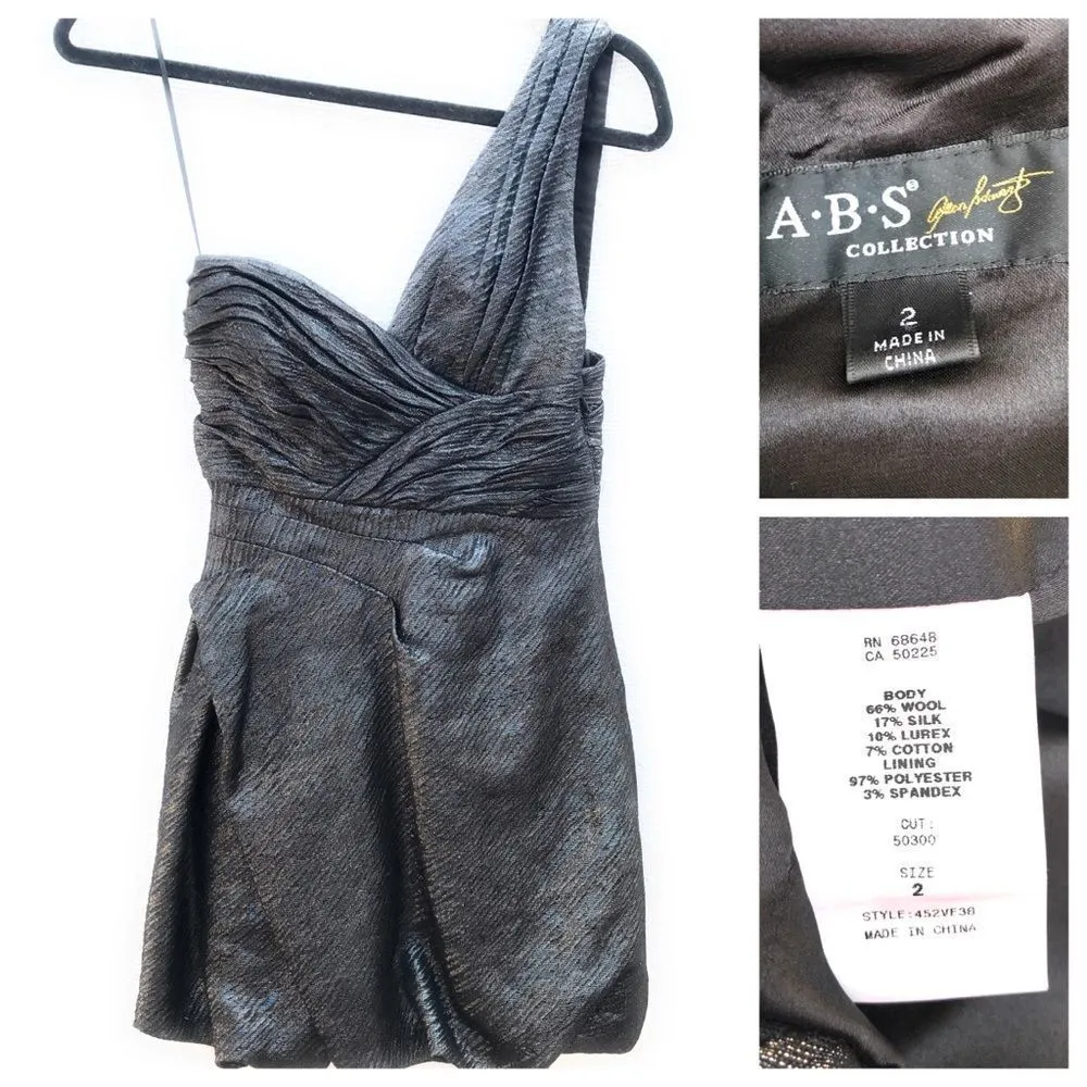 ABS Collection Allen Schwartz One Shoulder‎ Dress - Image 2