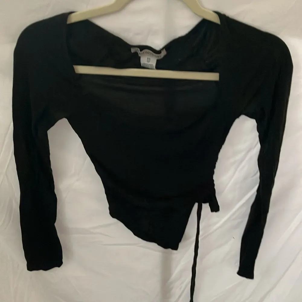 Urban Outfitters: Lot of 2- Black Asymmetrical long sleeve- Polka dot v-neck- XS - Image 10