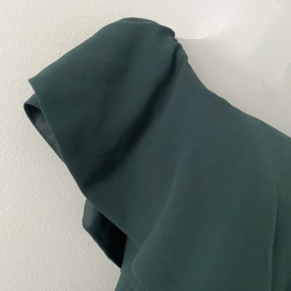 H & M Off the Shoulder Ruffle Cropped Wide Leg Jumpsuit Size 4 NWT - Image 3