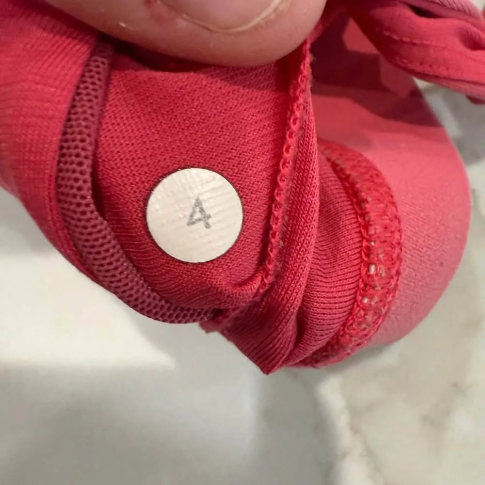 Lululemon Fuchsia Pink Energy Crossback SportsBra Womens Size 4 Running Training - Image 7