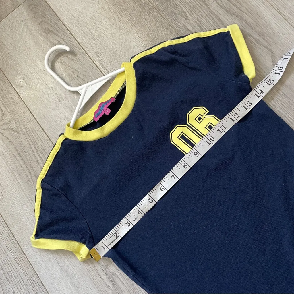 Edikted Blokecore Tshirt kassidy contrast womens Navy Blue xsmall sporty casual - Image 3