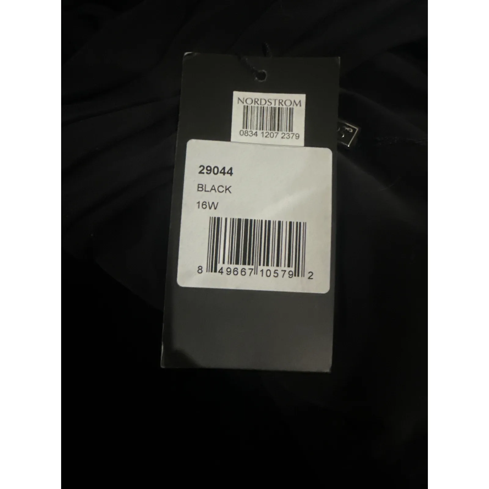 NWT La Femme 29044 Plunging V-neck Jersey Sheath Dress in Black Sz‎ 16W $378 - Image 3