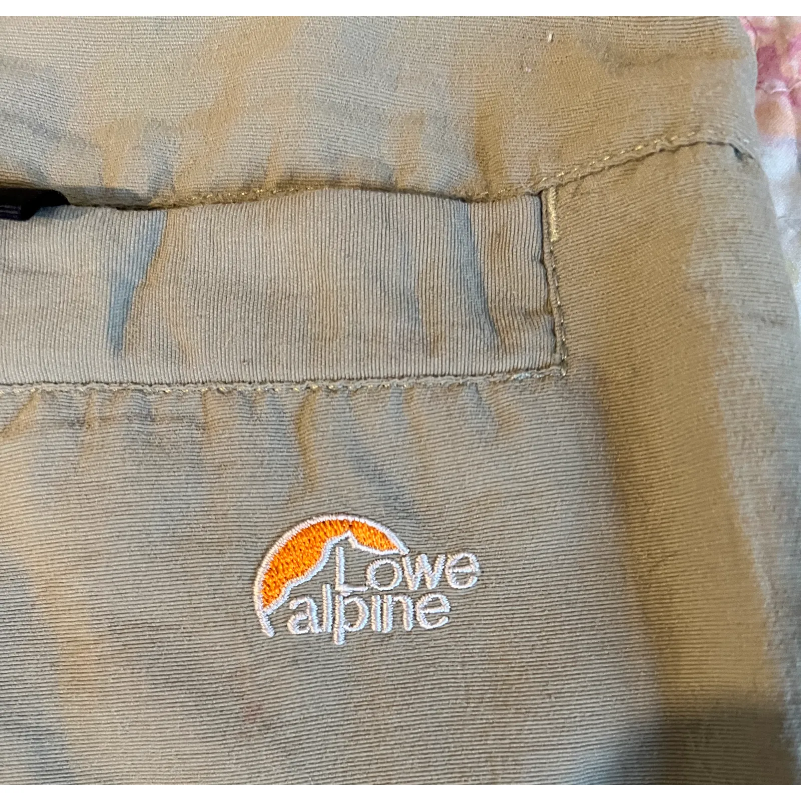 Lowe Alpine Womens Hiking Pants 29" Waist Tan Pockets Zip Away Shorts Outdoor - Image 9