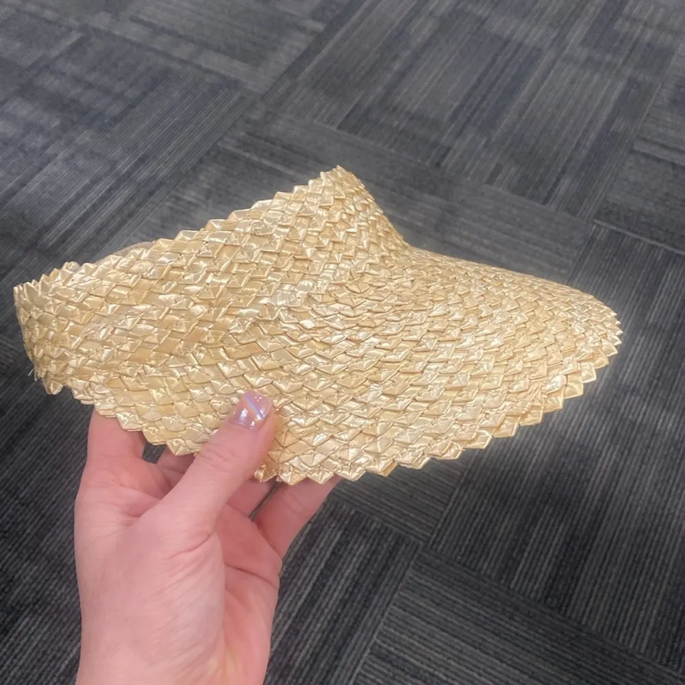 Hemlock Hat Company Capri Straw Visor in Blonde NWOT Tan - Image 6