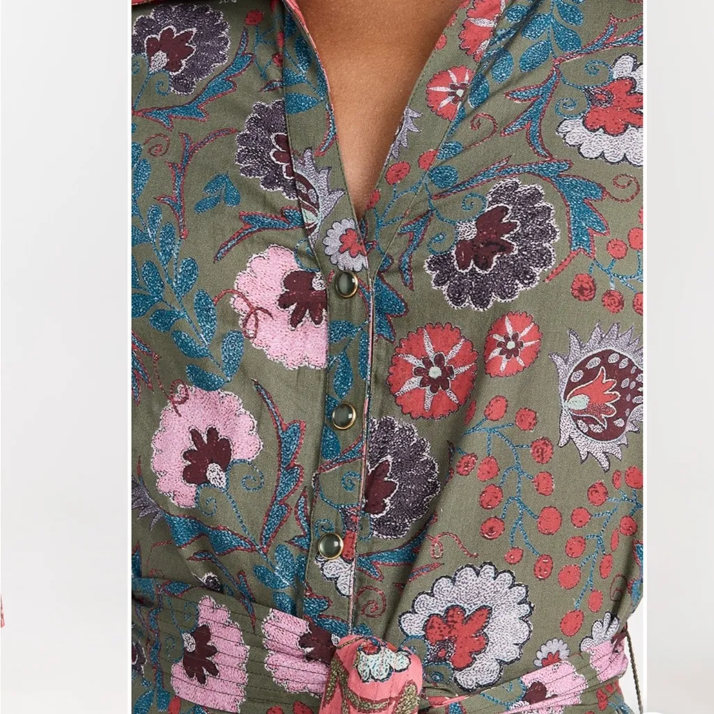 Figue XS Shelby dress in Suzanne salmon maxi Purple - Image 4