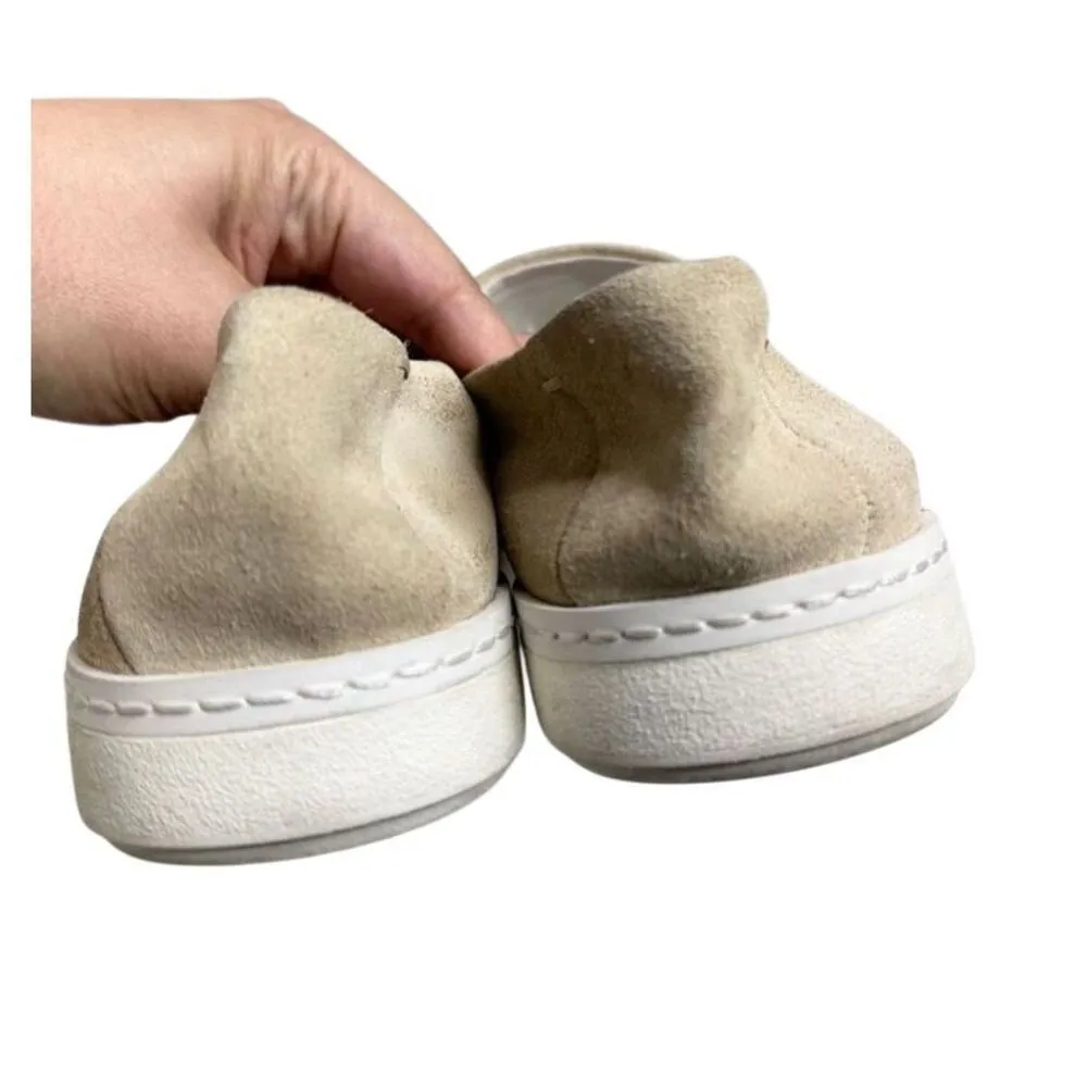 Franco Sarto Loafers Size 9.5 Tan Slip On Leather Suede Shoes - Image 8