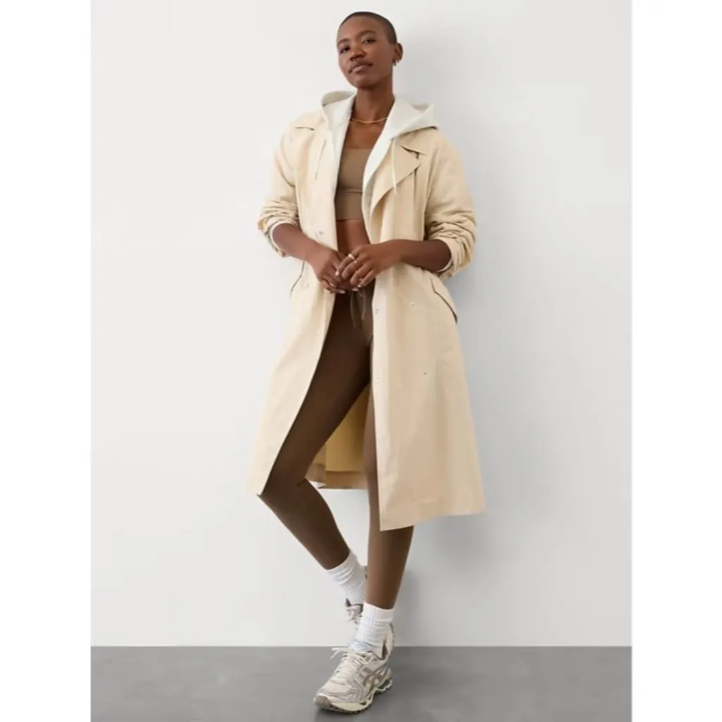 Athleta L Luna Trench Coat Dune  Large - Image 2