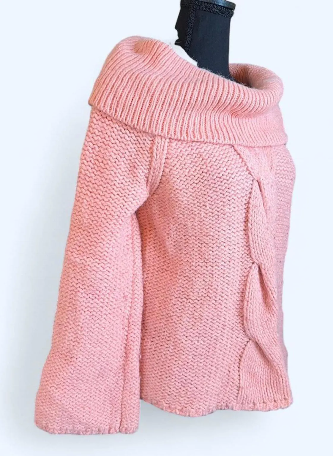 Vintage Y2K Michael Kors Bell sleeve pink knit sweater Size Large - Image 1