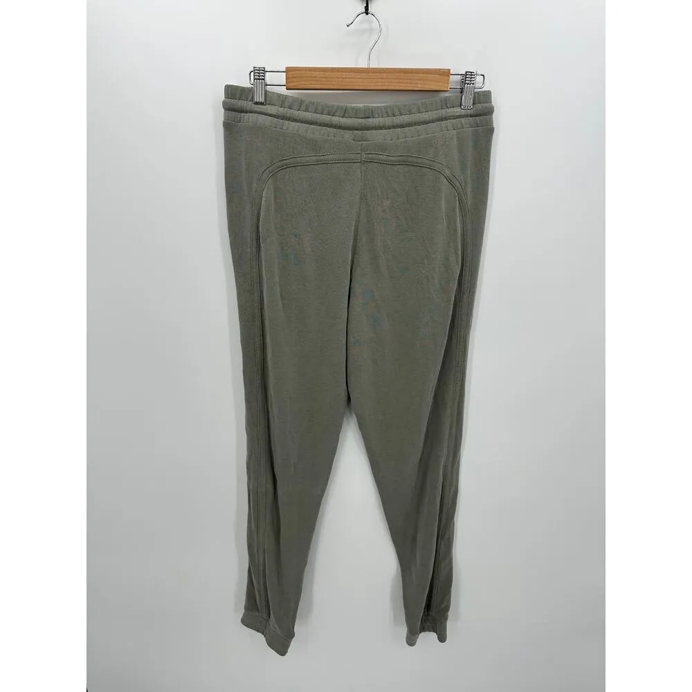 Free People Back Into It Sweatpant Joggers Women Medium Green Stretch Casual - Image 2