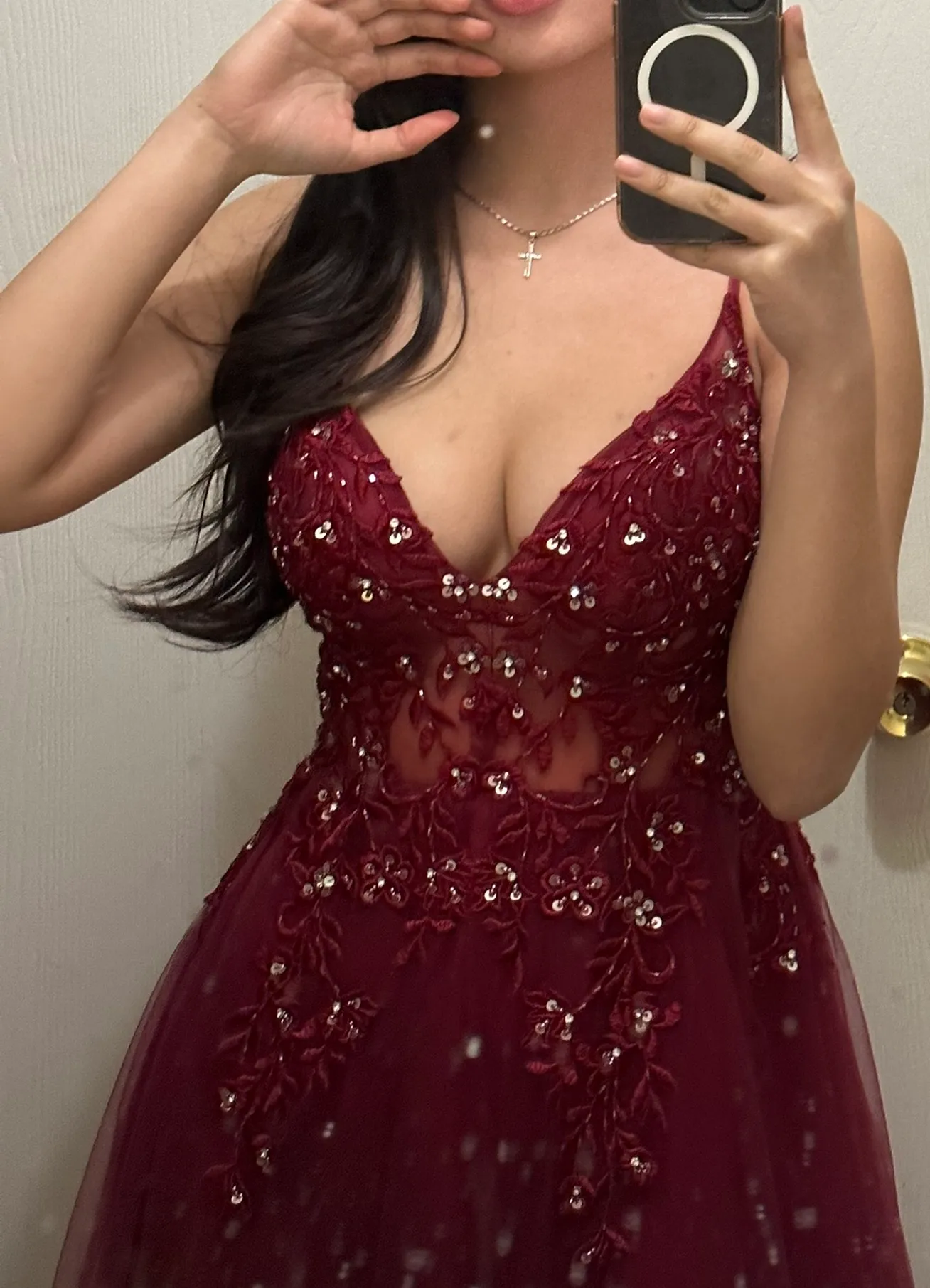 red prom dress Size 0 - Image 3