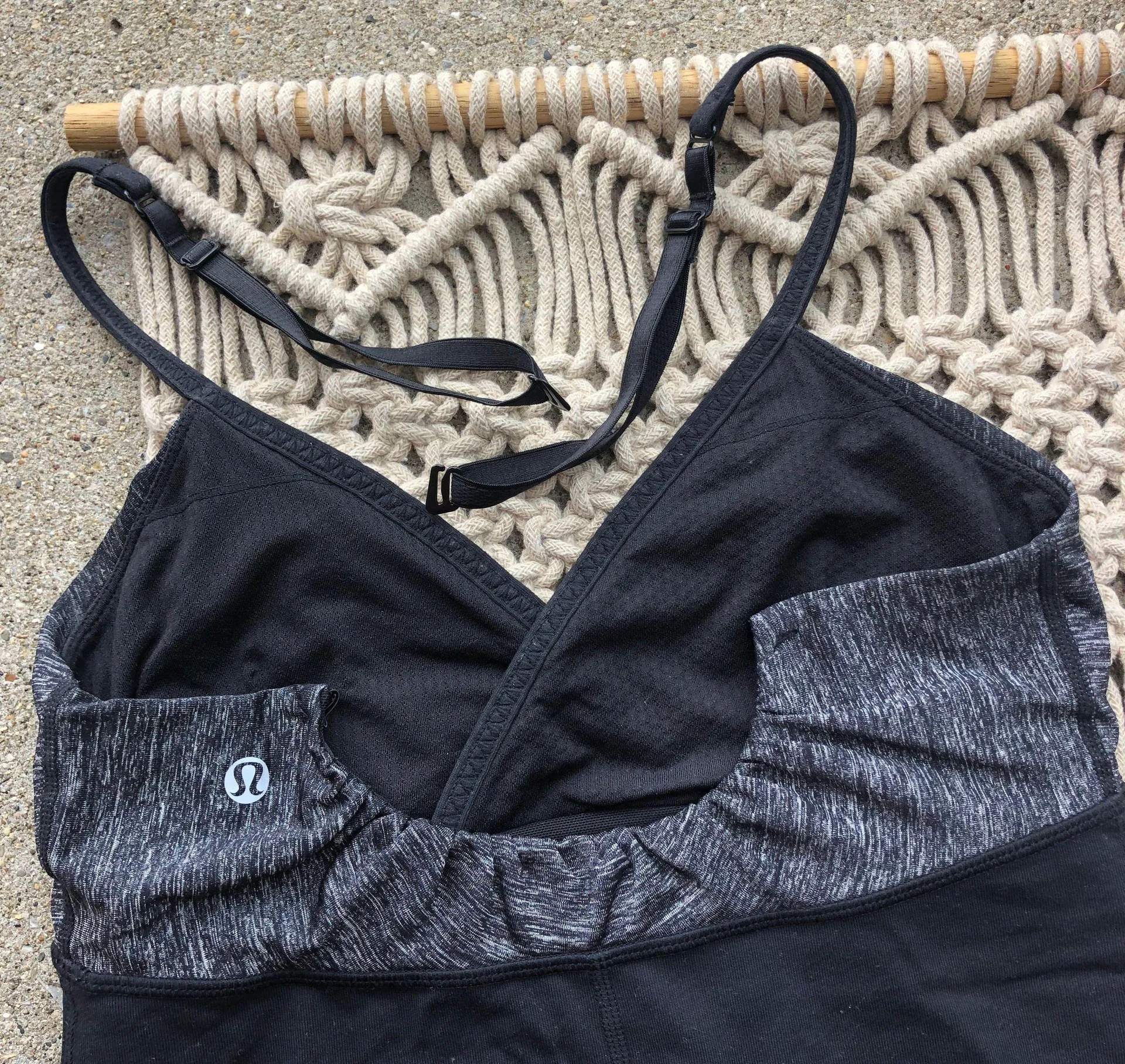 Lulu Grey And Black Tank Top - Image 6