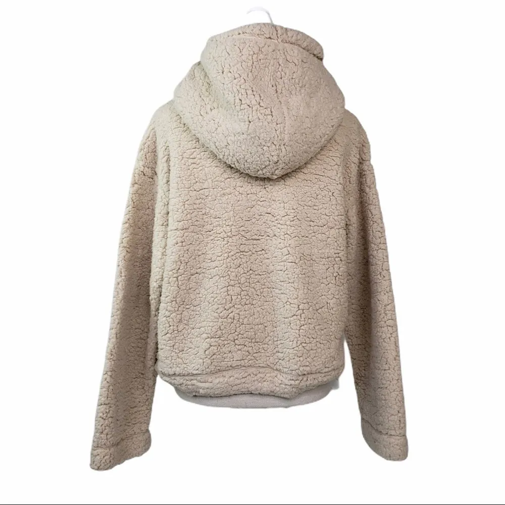 Zella Cassie Faux Shearling Oversized Hoodie NEW - Image 6