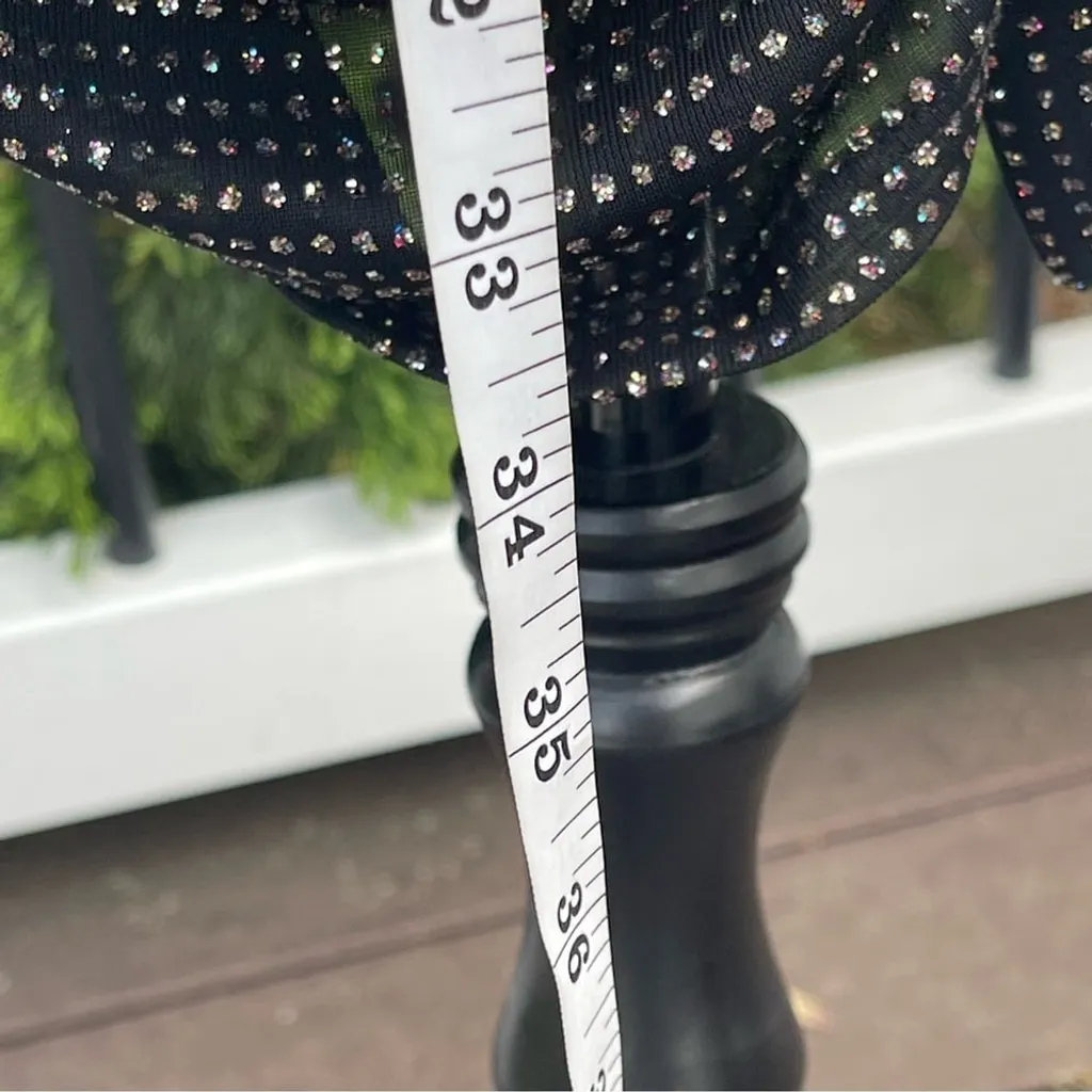 FOR LOVE & LEMONS All That Glitters Whimsigoth Fairy Grunge Cocktail Dress Sz L Black Size L - Image 8