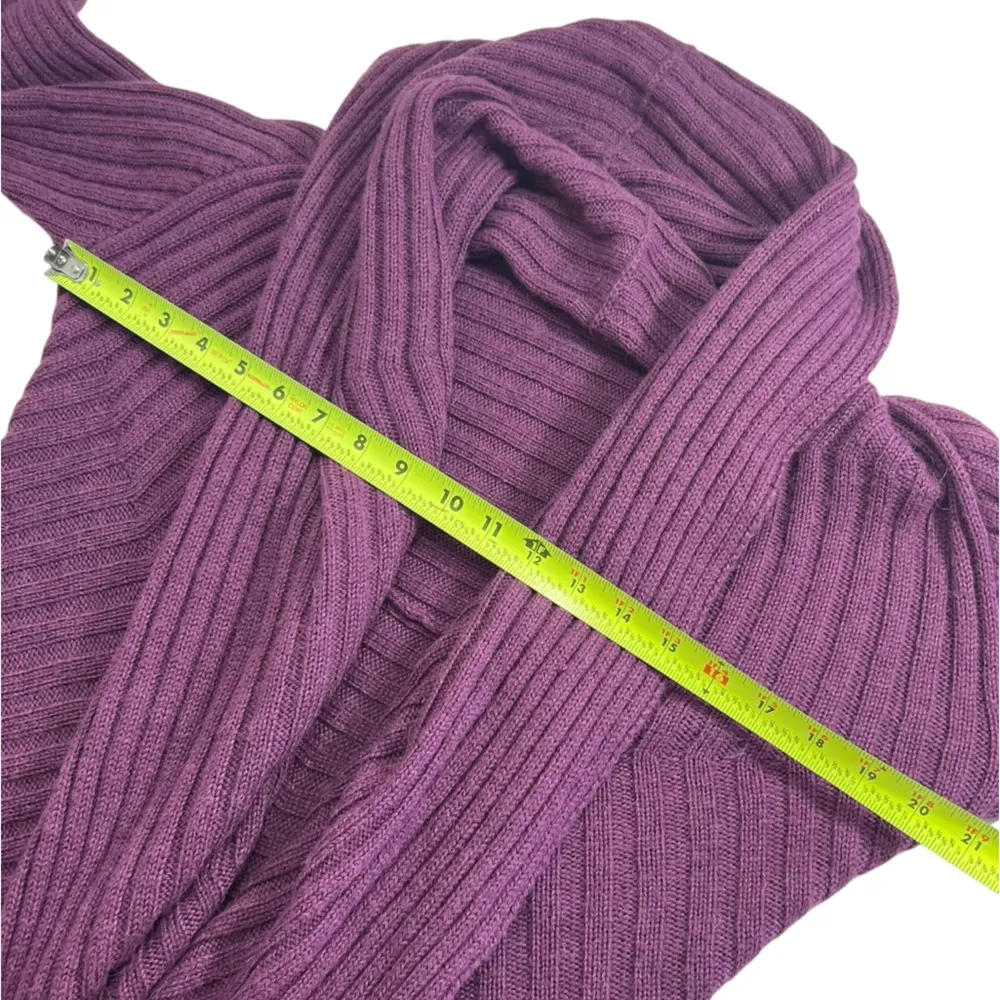 ALPACA Purple Open Front Circle Cardigan Sweater Size undefined - Image 5