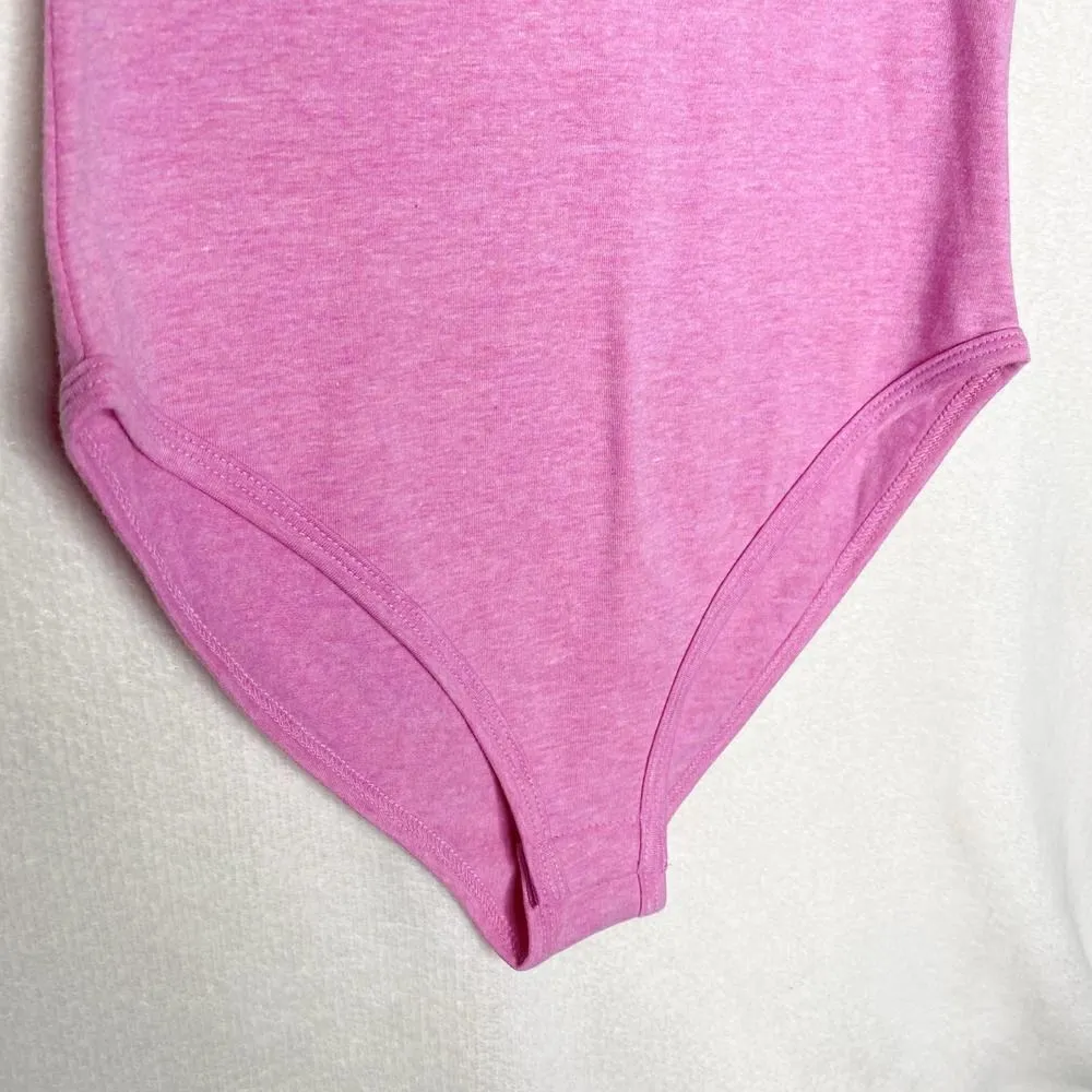 Zenana Premium Scoop Neck Racerback Tank Top Bodysuit Pink Purple Size Small - Image 5