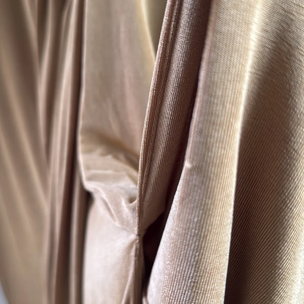 Good American Gold Wrap Dress. - Image 7