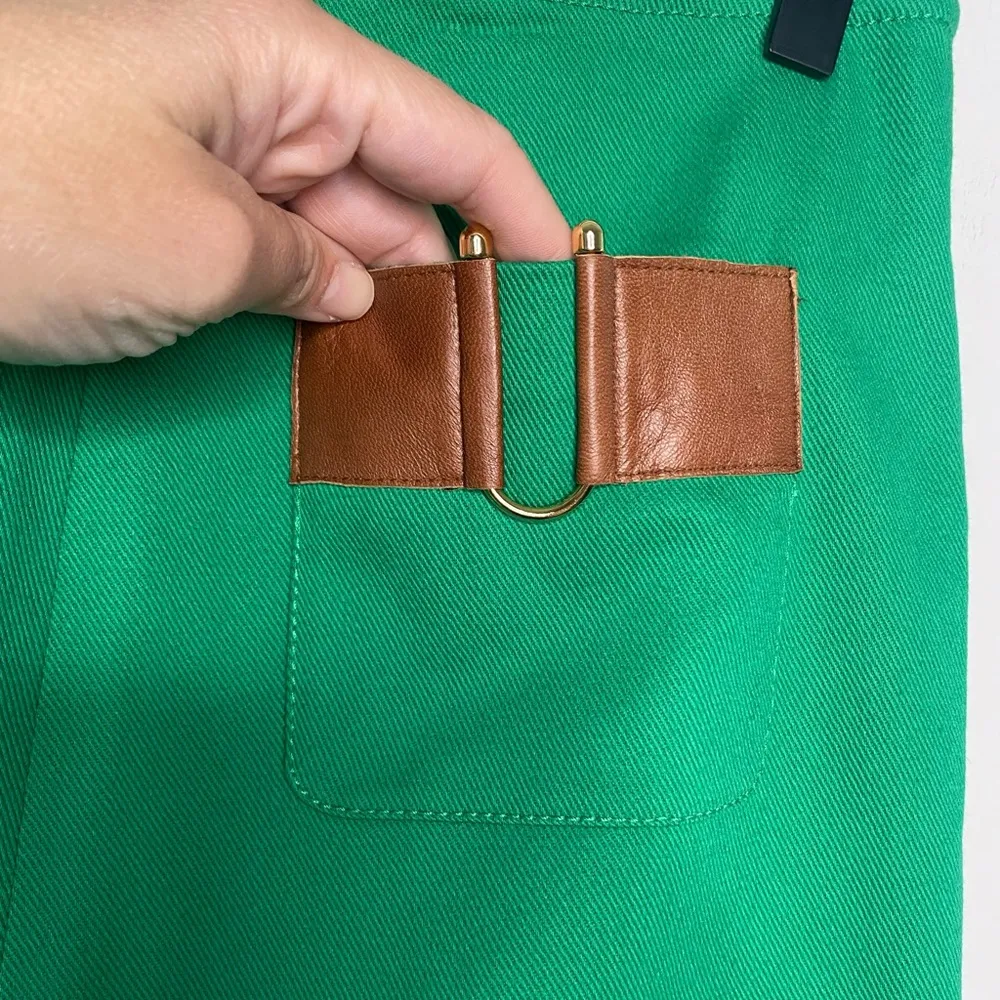 Worth Kelly Green Rare Style One of a Kind Skirt Size 2 - Image 9