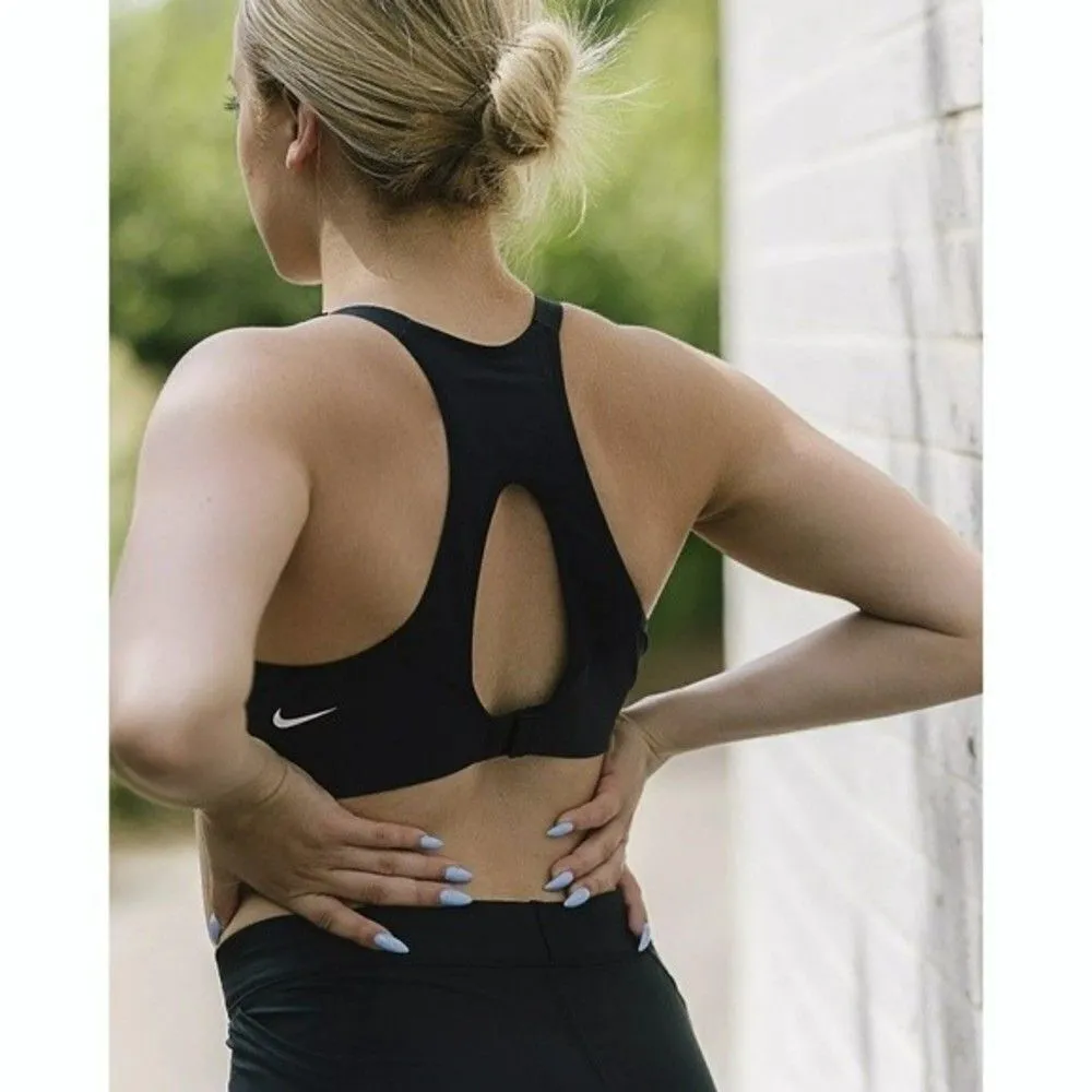 New! NIKE Rival Black Sports Bra Racerback Adjustable Straps Molded Size 34DD - Image 7