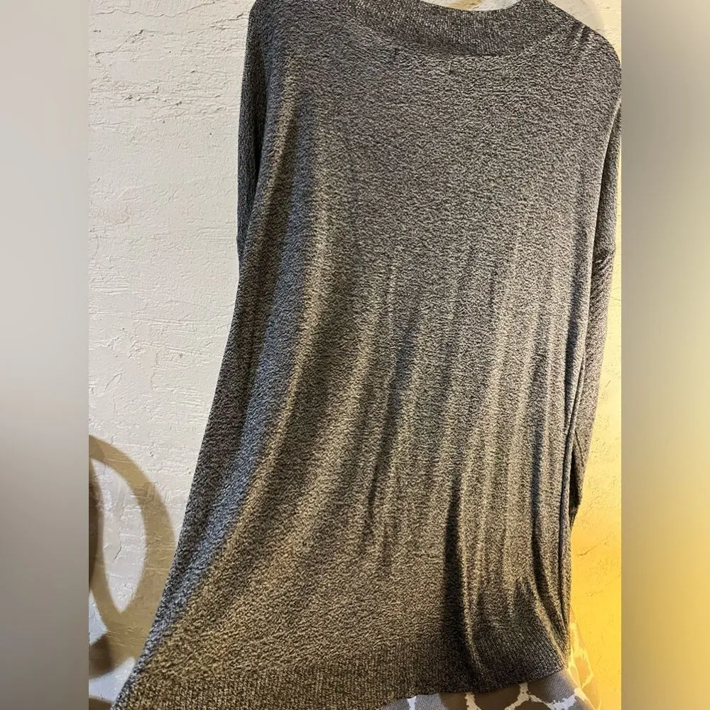 Sweater pullover APT 9 heathered grey vneck long sleeve XL $25 - Image 10
