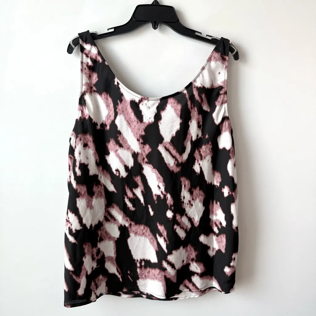 Nic+Zoe‎ Spring Shadow Cowl Neck Tank Top Black Multi 3X - Image 7