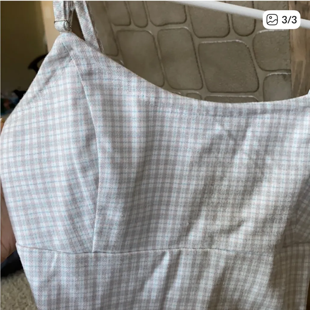 Brandy Melville Plaid Dress - Image 4