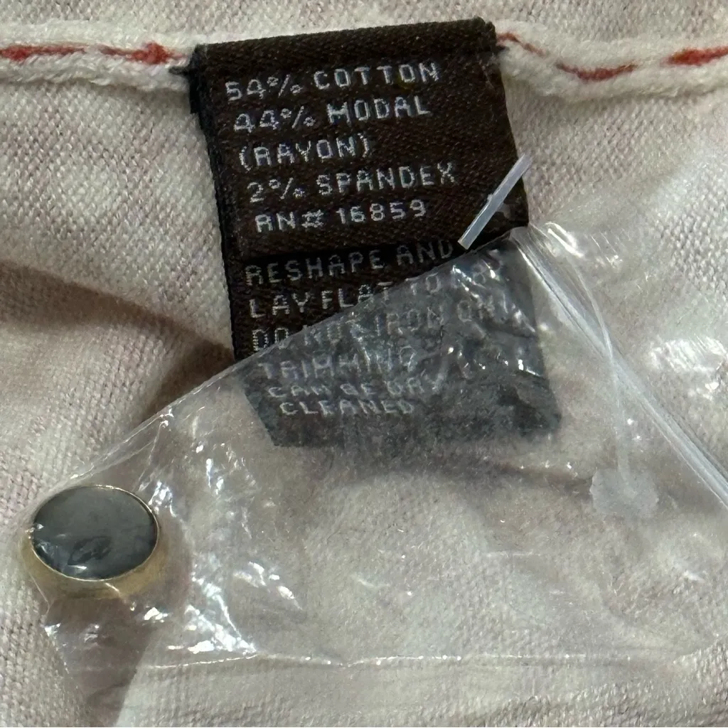 J. McLaughlin Size S Red White Patterned Cotton Blend Button Up Sweater Cardigan - Image 6