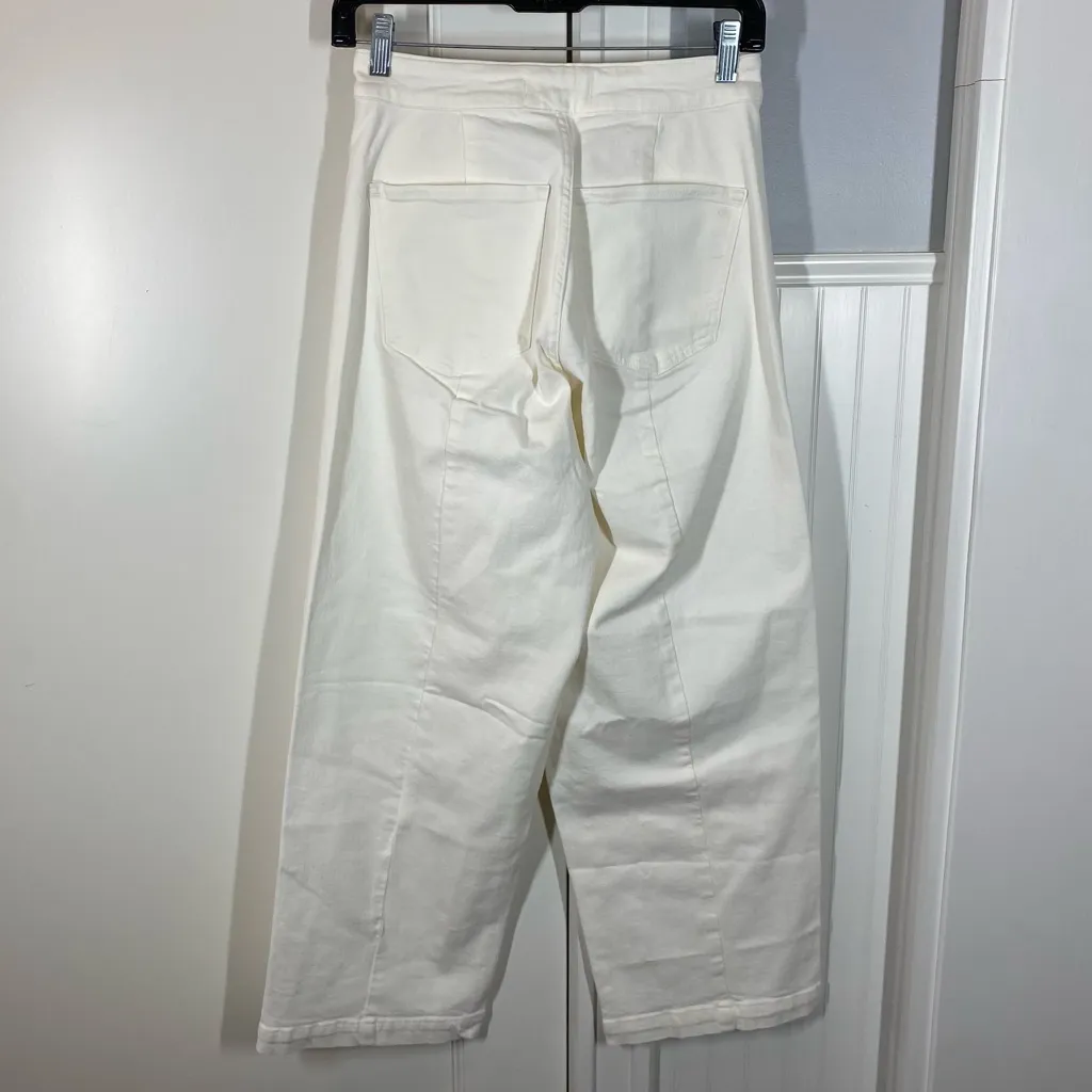 Madewell Curvy Emmett Wide-Leg Jeans Tile‎ White Welt Pocket Edition Size 25 NWT - Image 4