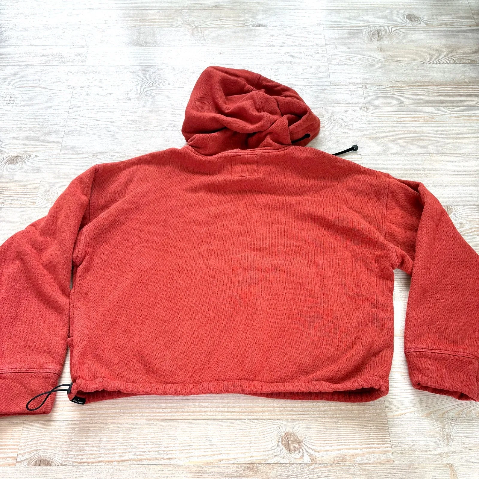 Koral Cropped‎ Pullover Hoodie | Brick Orange Size Medium - Image 7