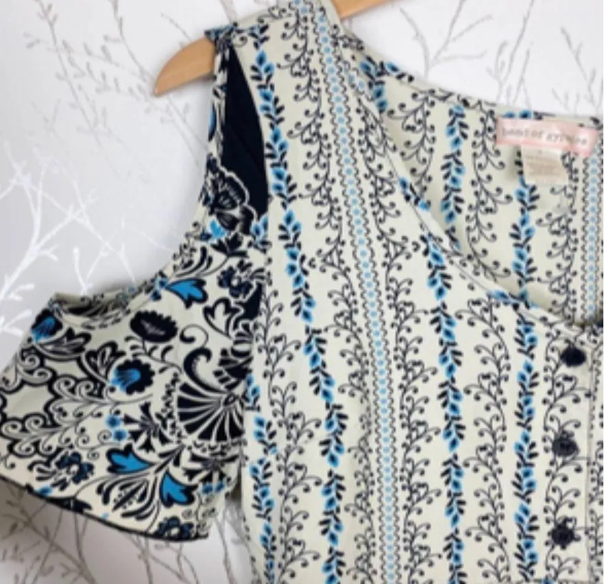 Floral dress with cut out shoulders  - Image 6