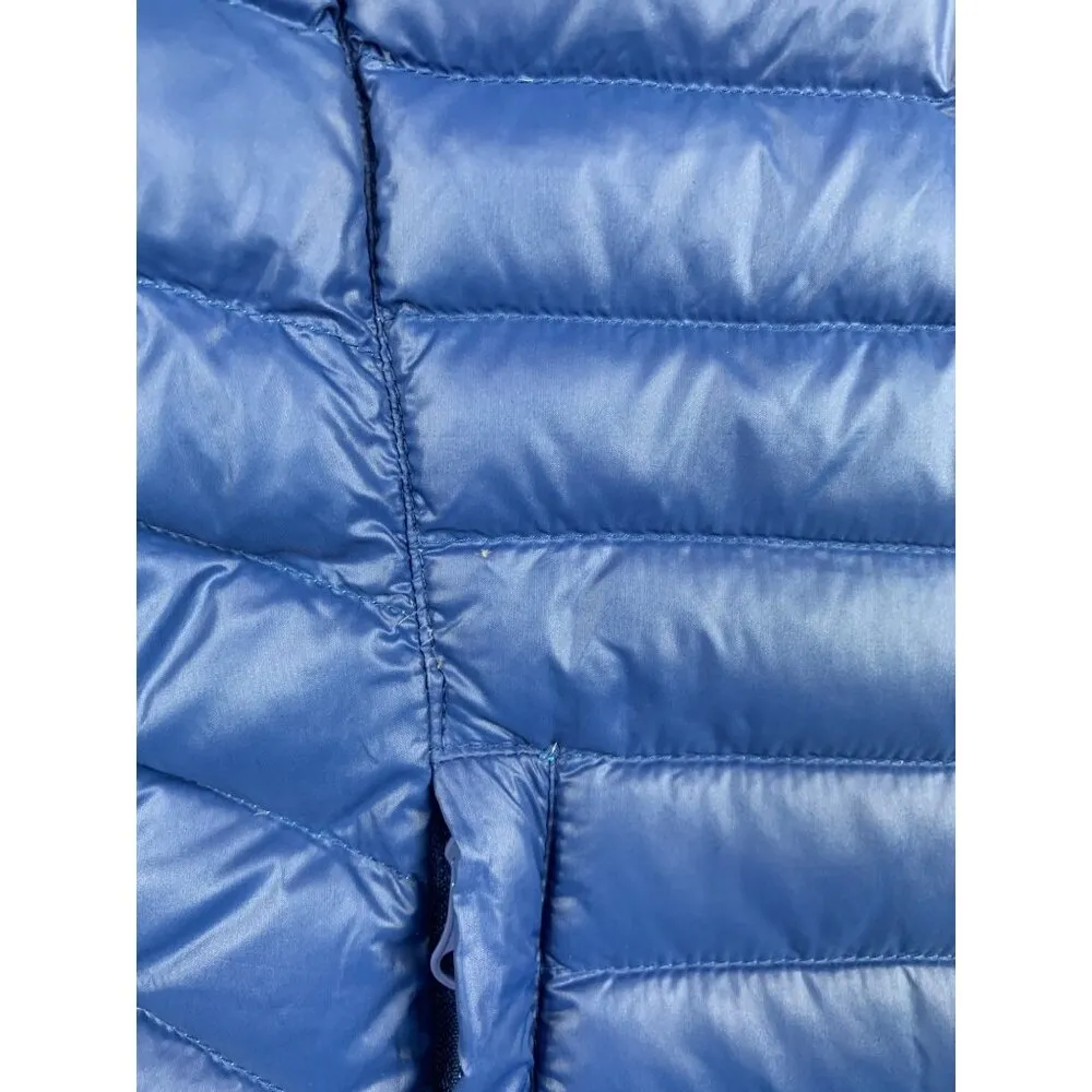 Bernardo Packable Womens Down Puffer Vest Blue Teal Reversible Nylon Lightweight - Image 4