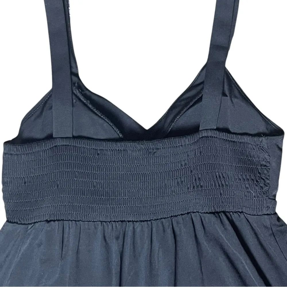 Candies Y2K Party Dress Black Beaded Small Sleeveless Smocked Stretch LBD NWT - Image 11