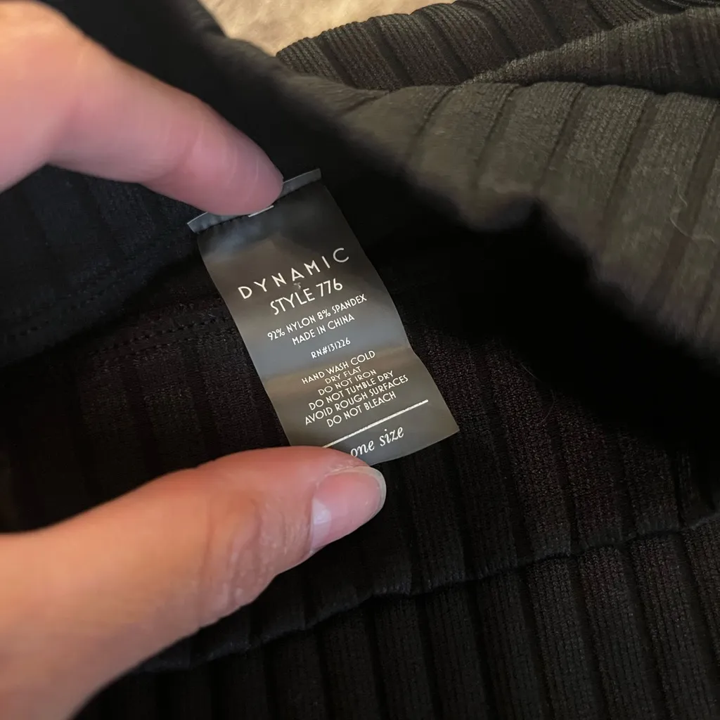 Dressed in LALA Ribbed Mock Neck Tank Black - Image 5