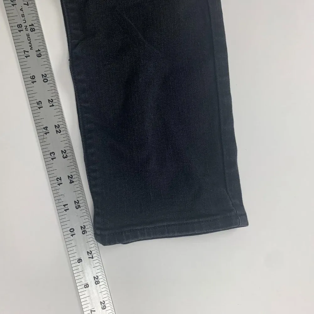 Levis Slim Leg Jeans Womens Black Size 29 Denim 712 Straight Mid Rise Zip - Image 12